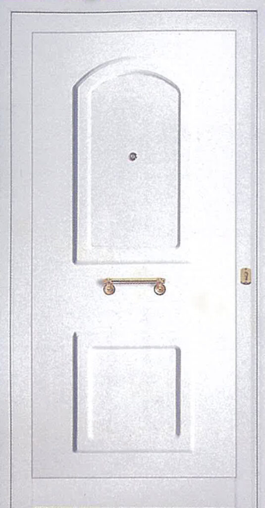 Μοντέλο Μ152 πόρτας ασφαλείας της Claufen με επένδυση αλουμινίου.